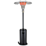 40000 BTU Black Steel Propane Cylindrical Pole Standing Patio Heater - Homeroots - Flyclothing LLC