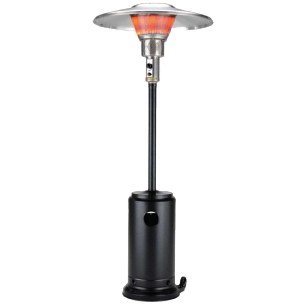 40000 BTU Black Steel Propane Cylindrical Pole Standing Patio Heater - Homeroots - Flyclothing LLC