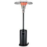 40000 BTU Black Steel Propane Cylindrical Pole Standing Patio Heater - Homeroots - Flyclothing LLC