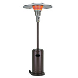40000 BTU Bronze Steel Propane Cylindrical Pole Standing Patio Heater - Homeroots - Flyclothing LLC