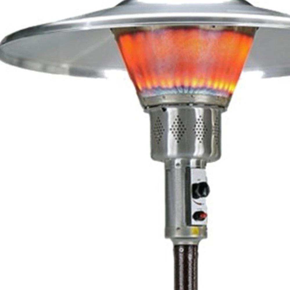 40000 BTU Bronze Steel Propane Cylindrical Pole Standing Patio Heater - Homeroots - Flyclothing LLC