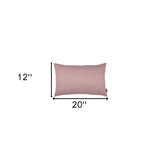 Set of Two 12" X 20" Light Pink Throw Pillow Covers - Homeroots - Flyclothing LLC