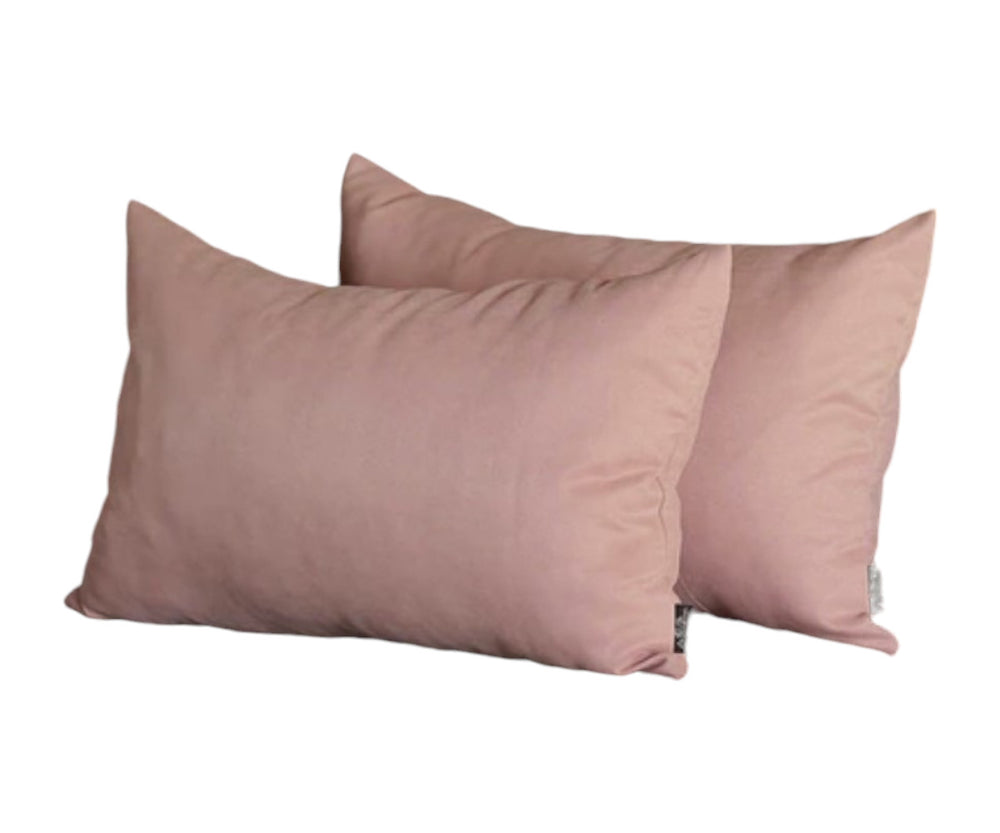Set of Two 12" X 20" Light Pink Throw Pillow Covers - Homeroots - Flyclothing LLC