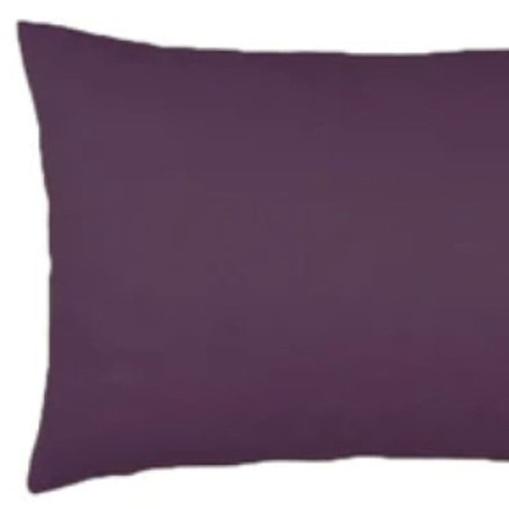 Set Of Two 12" X 20" Purple Polyester Zippered Pillow Cover - Homeroots - Flyclothing LLC