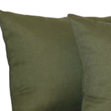 Set of Two 12" X 20" Fern Green Polyester Zippered Pillow Cover - Homeroots - Flyclothing LLC