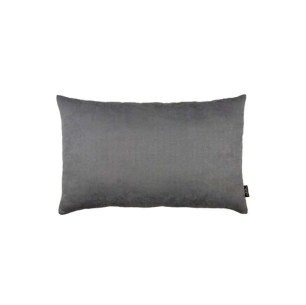 Set Of Two 12" X 20" Gray Zippered Polyester Lumbar Pillow Cover - Homeroots - Flyclothing LLC