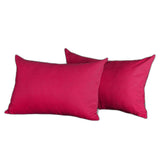 Set Of Two 12" X 20" Pink Polyester Zippered Pillow Cover - Homeroots - Flyclothing LLC