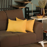 Set Of Two 12" X 20" Yellow Polyester Zippered Pillow Cover - Homeroots - Flyclothing LLC