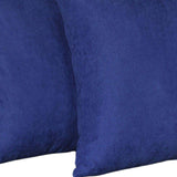 Set Of Two 20" X 20" Navy Blue Polyester Zippered Pillow Cover - Homeroots - Flyclothing LLC