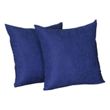 Set Of Two 20" X 20" Navy Blue Polyester Zippered Pillow Cover - Homeroots - Flyclothing LLC