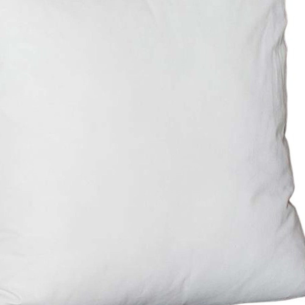 Set Of Two 22" X 22" White Polyester Zippered Pillow Cover - Homeroots - Flyclothing LLC