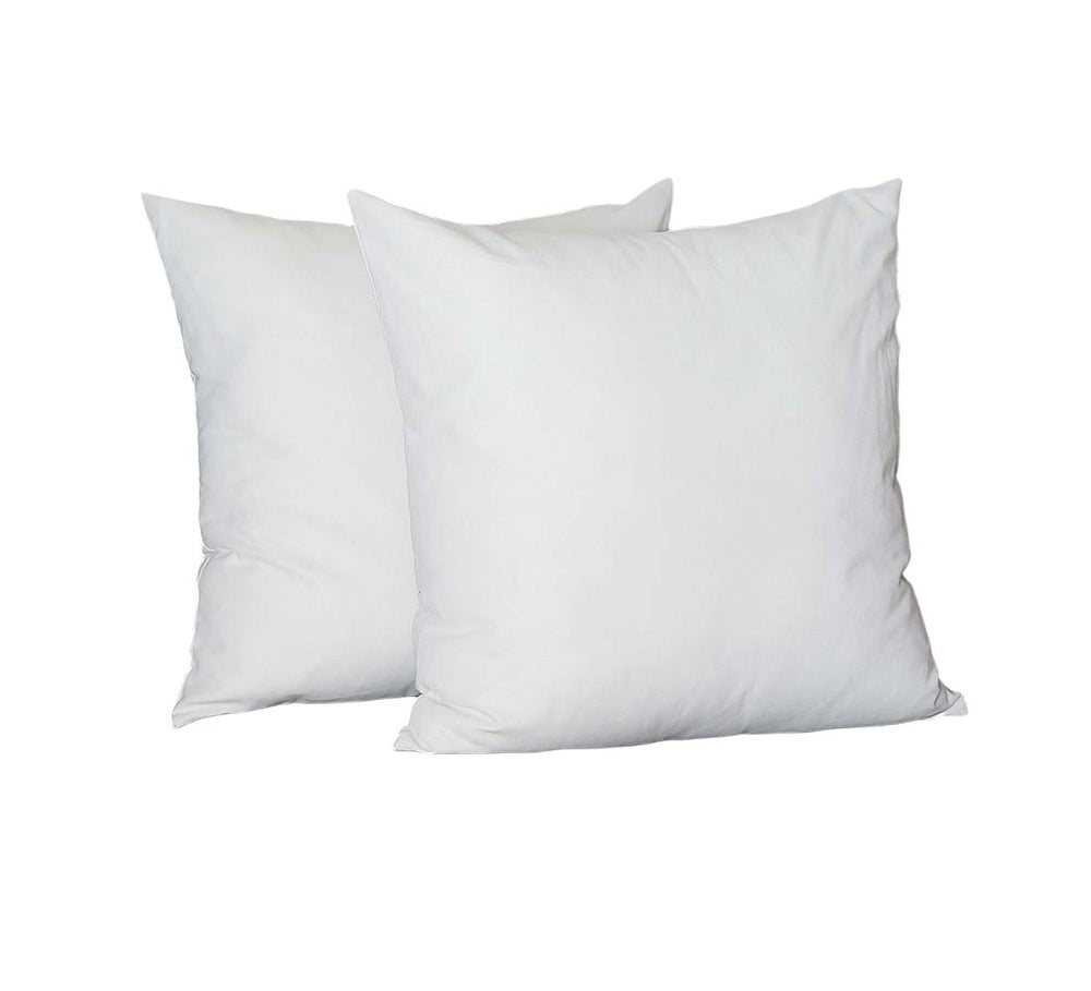 Set Of Two 22" X 22" White Polyester Zippered Pillow Cover - Homeroots - Flyclothing LLC