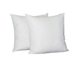 Set Of Two 22" X 22" White Polyester Zippered Pillow Cover - Homeroots - Flyclothing LLC