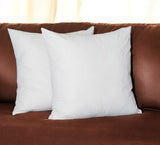 Set Of Two 22" X 22" White Polyester Zippered Pillow Cover - Homeroots - Flyclothing LLC