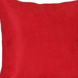 Set Of Two 22" X 22" Red Polyester Zippered Pillow Cover - Homeroots - Flyclothing LLC