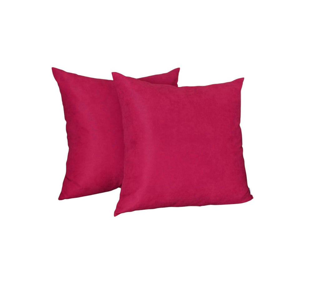 Set Of Two 22" X 22" Pink Polyester Zippered Pillow Cover - Homeroots - Flyclothing LLC