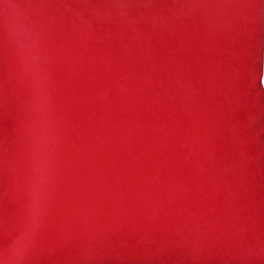 Set Of Two 26" X 26" Red Polyester Zippered Pillow Cover - Homeroots - Flyclothing LLC