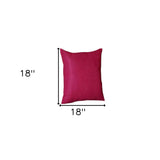Set Of Four 18" X 18" Pink Polyester Zippered Pillow Cover - Homeroots - Flyclothing LLC