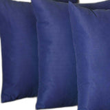 Set Of Four 20" X 20" Sapphire Blue Polyester Zippered Pillow Cover - Homeroots