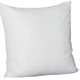 Set Of Four 22" X 22" White Polyester Zippered Pillow Cover