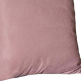 Set Of Four 22" X 22" Light Pink Polyester Zippered Pillow Cover