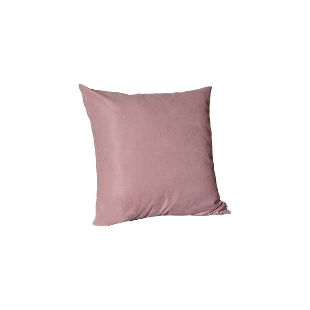 Set Of Four 22" X 22" Light Pink Polyester Zippered Pillow Cover