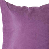 Set Of Four 22" X 22" Purple Polyester Zippered Pillow Cover