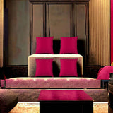 Set Of Four 22" X 22" Pink Polyester Zippered Pillow Cover - Homeroots