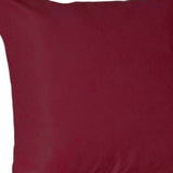 Set Of Four 26" X 26" Claret Red Polyester Zippered Pillow Cover