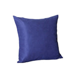 Set of Four 26" Navy Blue Fabric Euro Throw Pillow Covers