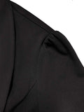 Three-Quarter Sleeve Blazer - Trendsi - Flyclothing LLC