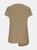 Full Size Round Neck Short Sleeve T-Shirt - Trendsi - Flyclothing LLC
