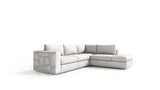 White Italian Leather Reclining L Shaped Two Piece Corner Sectional - Homeroots - Flyclothing LLC
