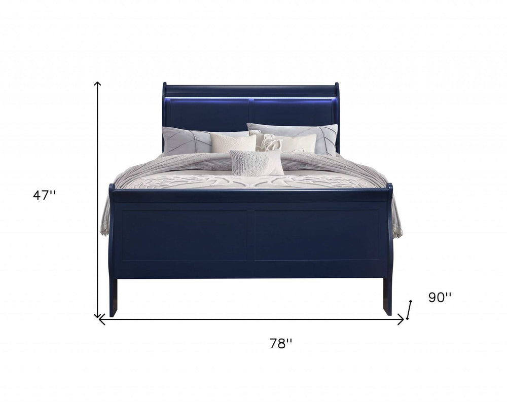 Solid Wood Standard Upholstered Bed - Homeroots - Flyclothing LLC