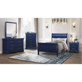 59" Blue Solid Wood Six Drawer Double Dresser - Homeroots - Flyclothing LLC
