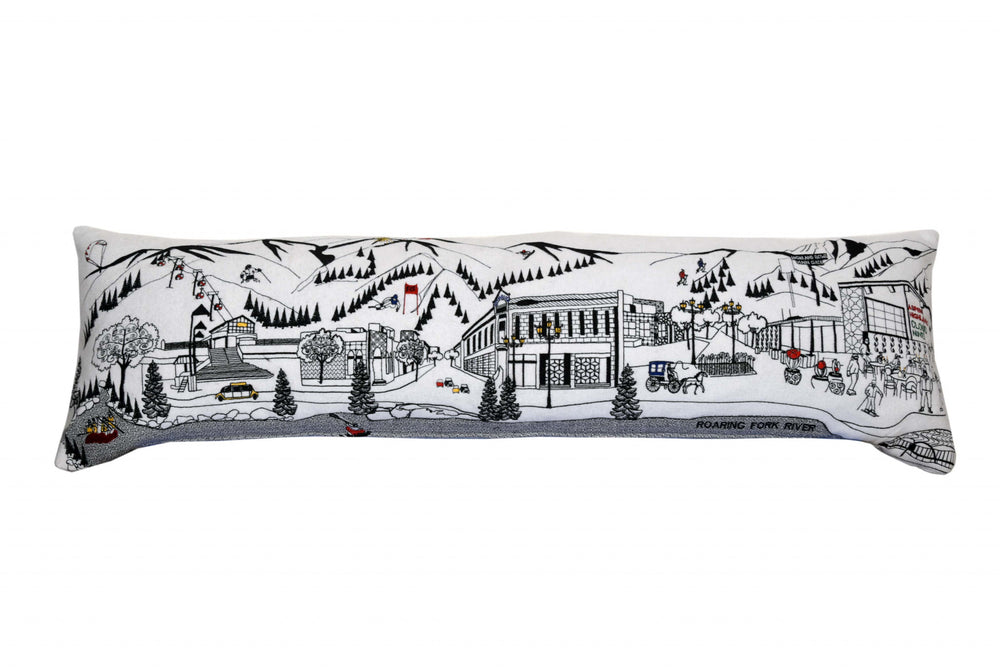 46" White Aspen Daylight Skyline Lumbar Decorative Pillow - Homeroots - Flyclothing LLC