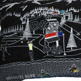 46" Black Bend Nighttime Skyline Lumbar Decorative Pillow - Homeroots - Flyclothing LLC