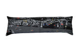 46" Black Bend Nighttime Skyline Lumbar Decorative Pillow - Homeroots - Flyclothing LLC