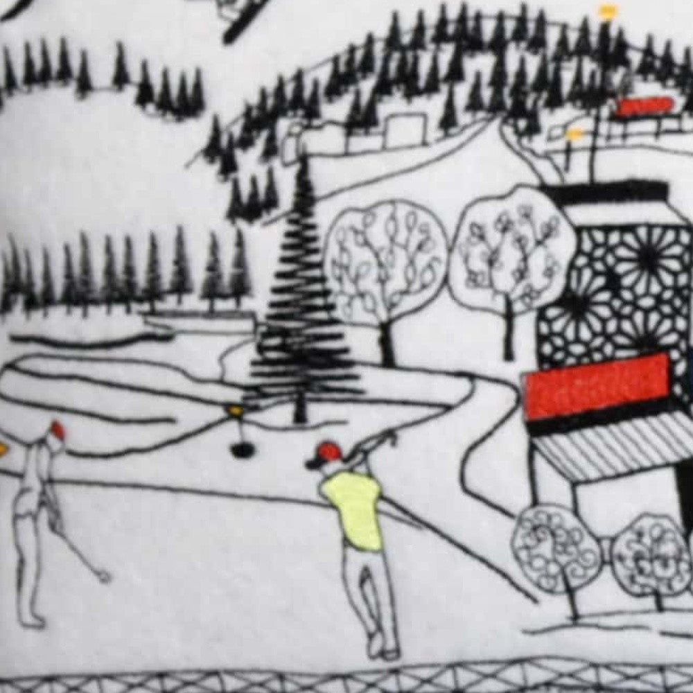 46" White Bend Daylight Skyline Lumbar Decorative Pillow - Homeroots - Flyclothing LLC