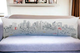 46" White Boston Daylight Skyline Lumbar Decorative Pillow - Homeroots - Flyclothing LLC