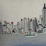 46" White Hong Kong Daylight Skyline Lumbar Decorative Pillow - Homeroots - Flyclothing LLC