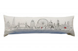 46" White London Daylight Skyline Lumbar Decorative Pillow - Homeroots - Flyclothing LLC