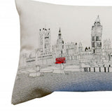 46" White London Daylight Skyline Lumbar Decorative Pillow - Homeroots - Flyclothing LLC