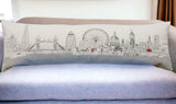 46" White London Daylight Skyline Lumbar Decorative Pillow - Homeroots - Flyclothing LLC