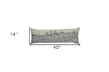46" White Nashville Daylight Skyline Lumbar Decorative Pillow - Homeroots - Flyclothing LLC