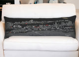 46" Black New Orleans Nighttime Skyline Lumbar Decorative Pillow - Homeroots - Flyclothing LLC