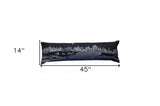 46" Black Rome Nighttime Skyline Lumbar Decorative Pillow - Homeroots - Flyclothing LLC