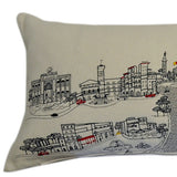 46" White Rome Daylight Skyline Lumbar Decorative Pillow - Homeroots - Flyclothing LLC