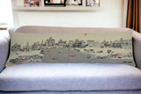 46" White Rome Daylight Skyline Lumbar Decorative Pillow - Homeroots - Flyclothing LLC