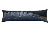 46" Black San Francisco Nighttime Skyline Lumbar Decorative Pillow - Homeroots - Flyclothing LLC